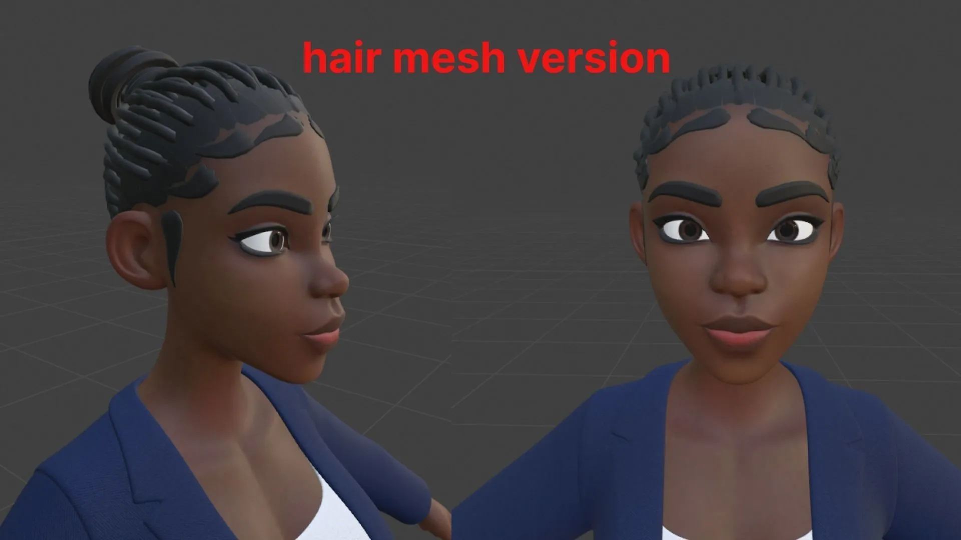 Business Female Black Woman hair mesh version